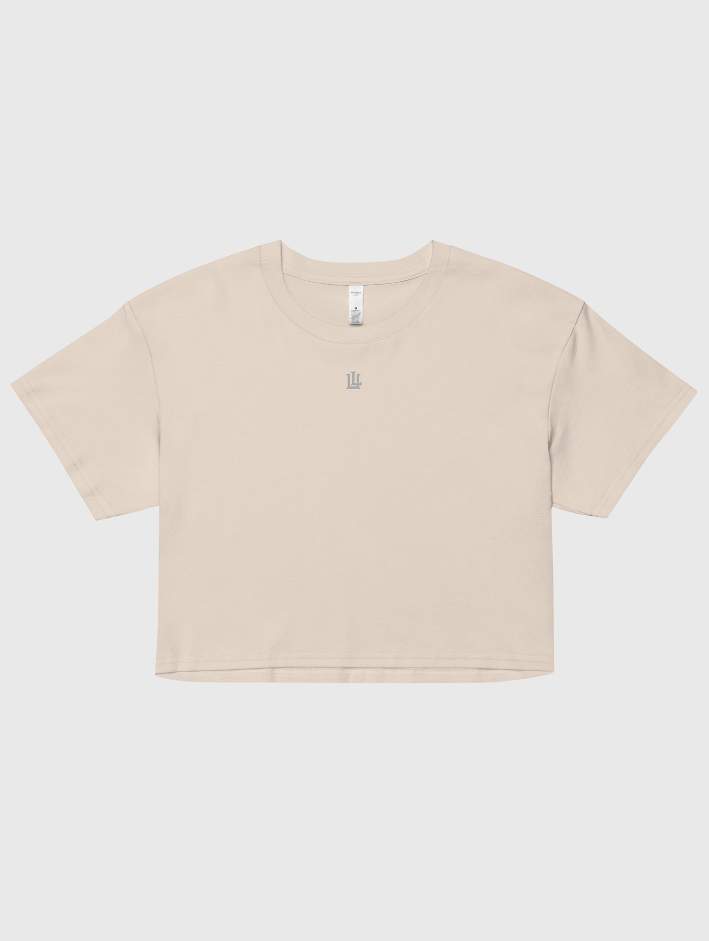 Boxy fit crop top – relaxed style for a trendy gym-to-street look.