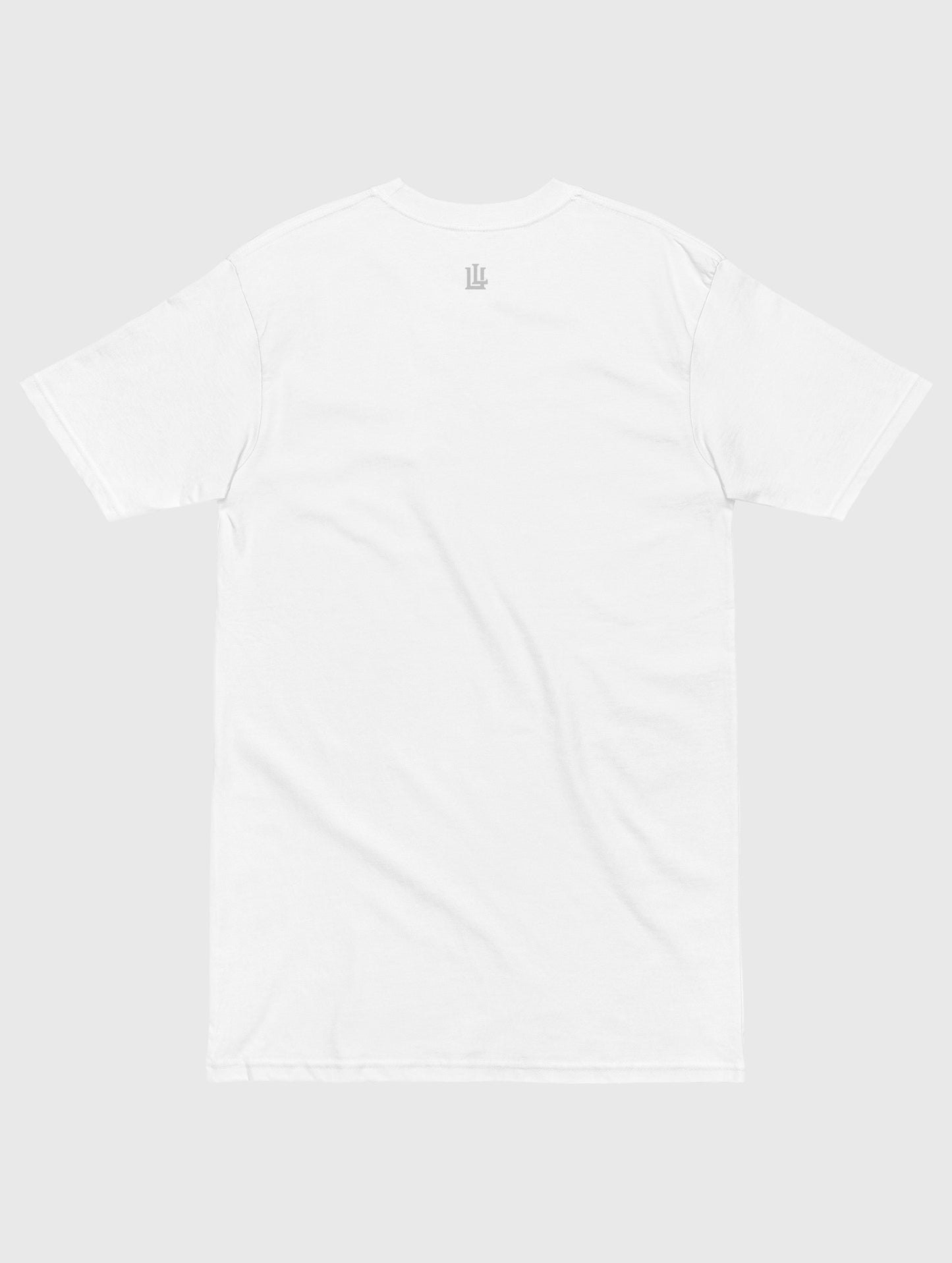 Men’s oversized gym t-shirt in white – breathable fabric for workouts and casual wear.