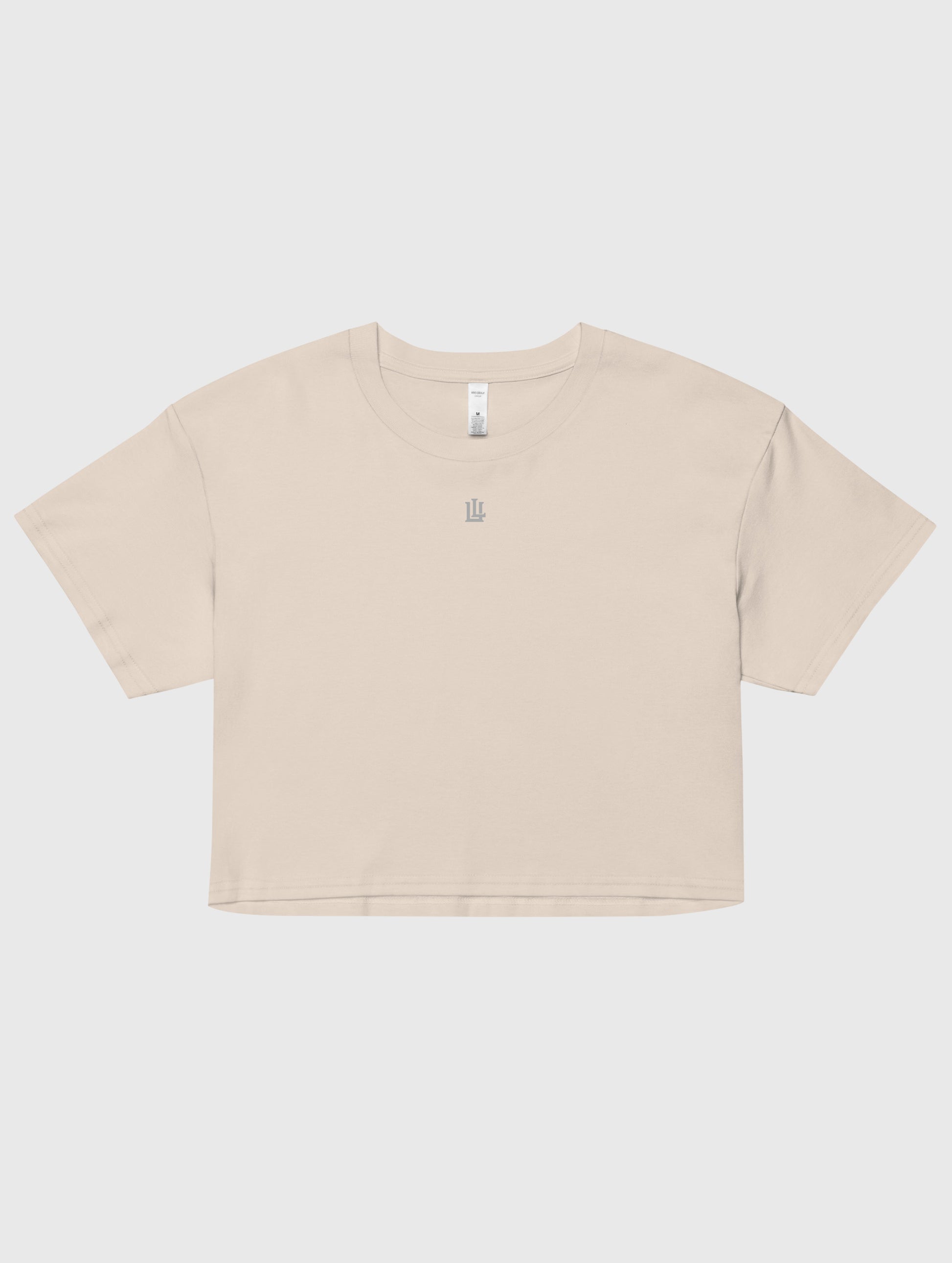 Boxy fit crop top – relaxed style for a trendy gym-to-street look.