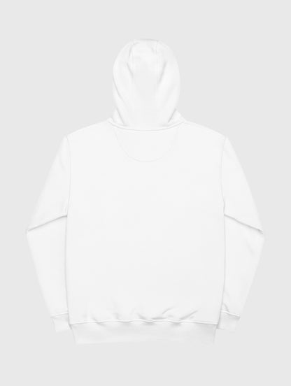 Relaxed-fit white gym hoodie – minimal, stylish, and perfect for everyday wear.