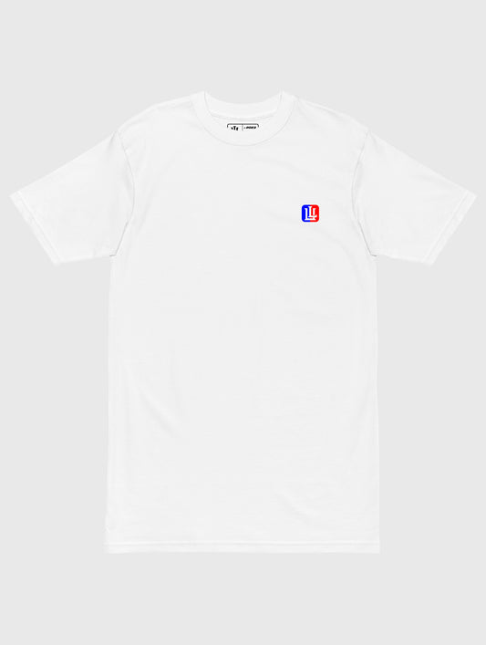 Men’s oversized gym t-shirt in white – breathable fabric for workouts and casual wear.