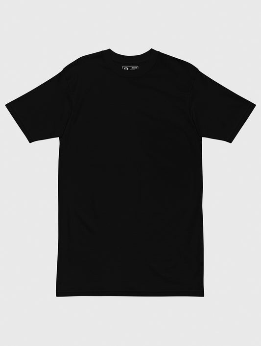 Relaxed-fit black gym tee – breathable and stylish for streetwear or workouts.